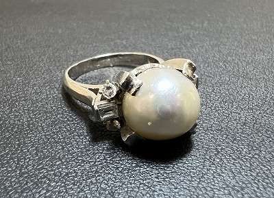プラチナ パールリング　お買取りです