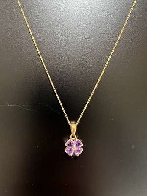 アメジストネックレス