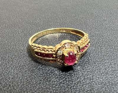 k18 ルビーリング お買取りです